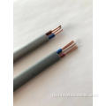 Плоские двойные+ земные твердые кабели медного проводника